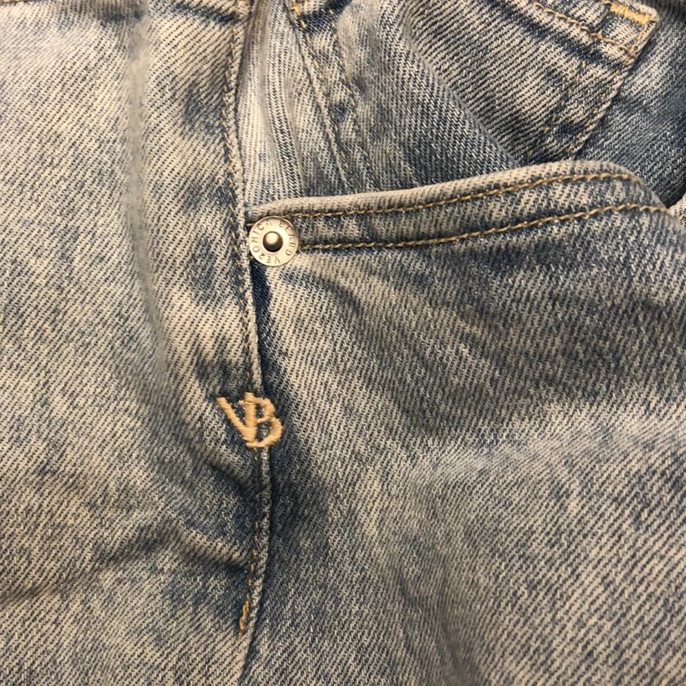 Veronica Beard Blake Classic Straight High Rise Glacier Blue Wash Jeans - Picture 11 of 15